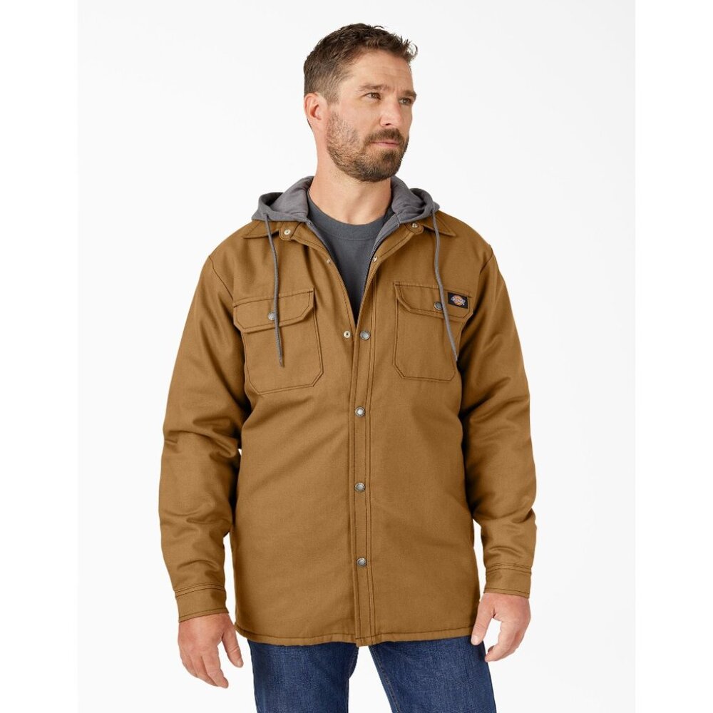 Men's Jacket Fleece Hooded Duck Shirt Coat with Hydroshield TJ213